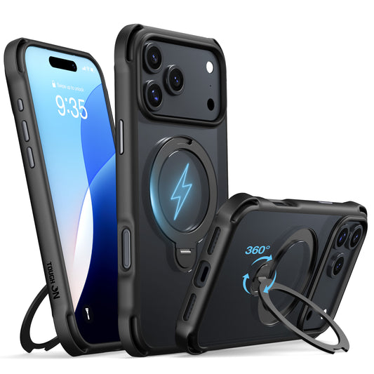 Tough On Armour Case with Ring Holder Stand MagSafe Compatible for iPhone 17 Series