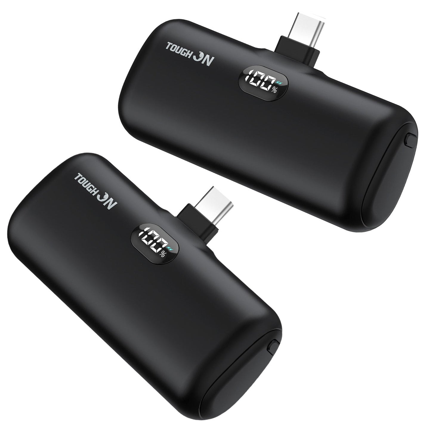 2 Pack Tough On Mini Portable Charger