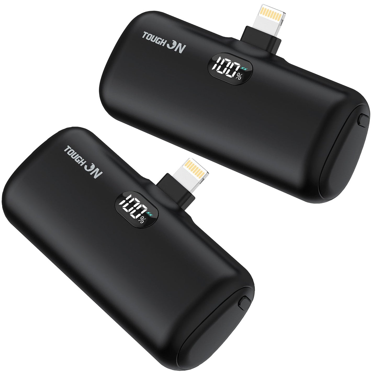 2 Pack Tough On Mini Portable Charger