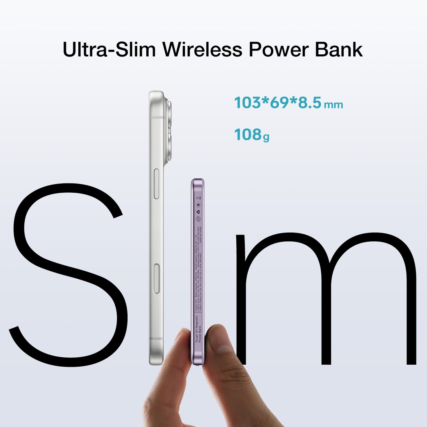 Tough On 5000mAh Ultra Slim Magnetic Power Bank