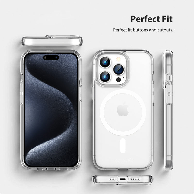 Tough On iPhone 15 Pro Clear Case with MagSafe