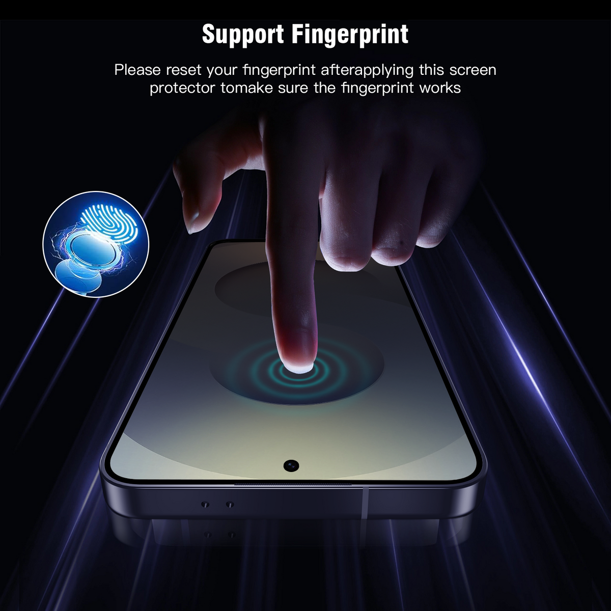 Tough On Samsung Galaxy S25 Edge Full Tempered Glass Screen Protector