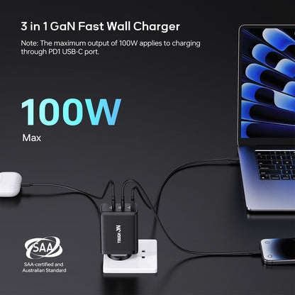 Tough On 20000mAh Power Bank (65W) + USB-C Charger (100W) Bundle