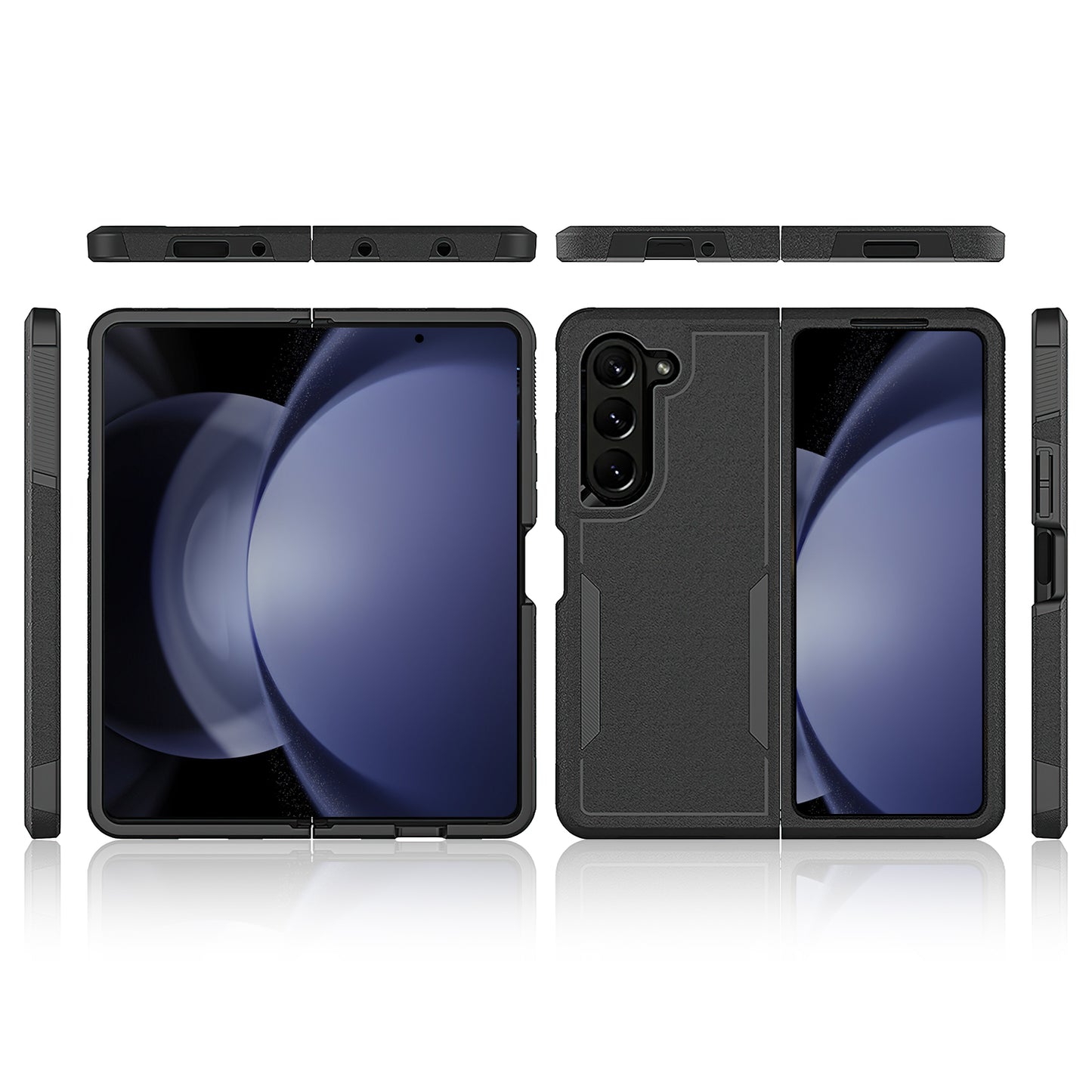 Tough On Samsung Galaxy Z Fold5 5G Case Tough Armor Black