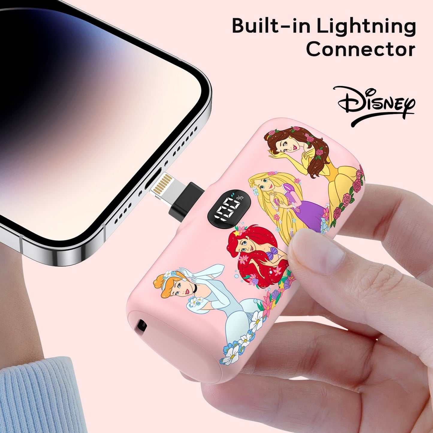 Disney Compact 5000mAh Power Bank with Lightning Connector