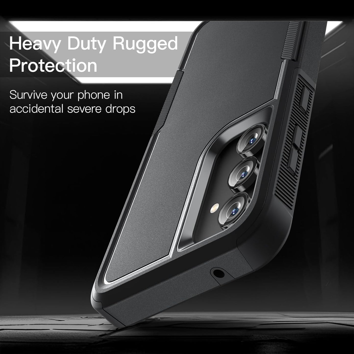 Tough On Samsung Galaxy S23 FE 5G Case Tough Armor Black