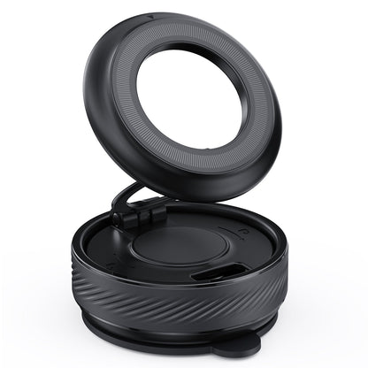 360° Adjustable Car Mount Magnetic Phone Holder with Vacuum Suction Black