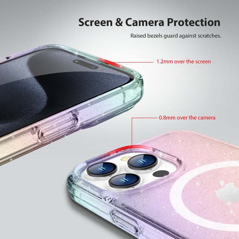 Tough On iPhone 15 Pro Clear Case with MagSafe
