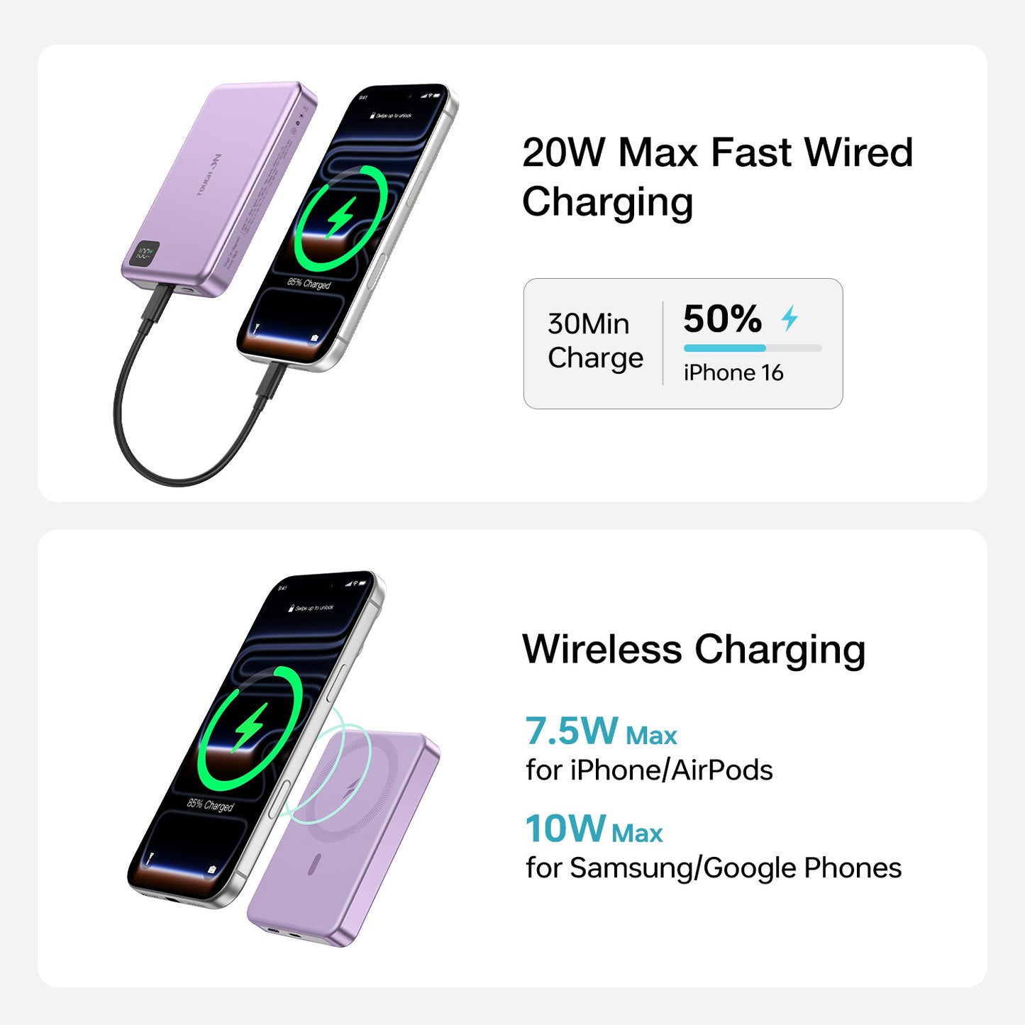 Tough On 10000mAh Magnetic Power Bank