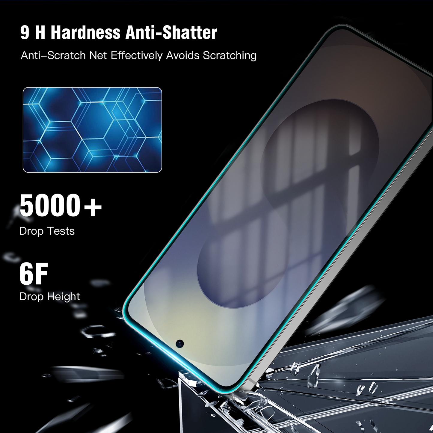 Tough On Samsung Galaxy S25 Edge Full Tempered Glass Screen Protector