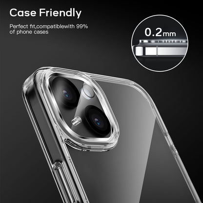 Tough On iPhone 15 Plus Rear Camera Protector Tempered Glass Black