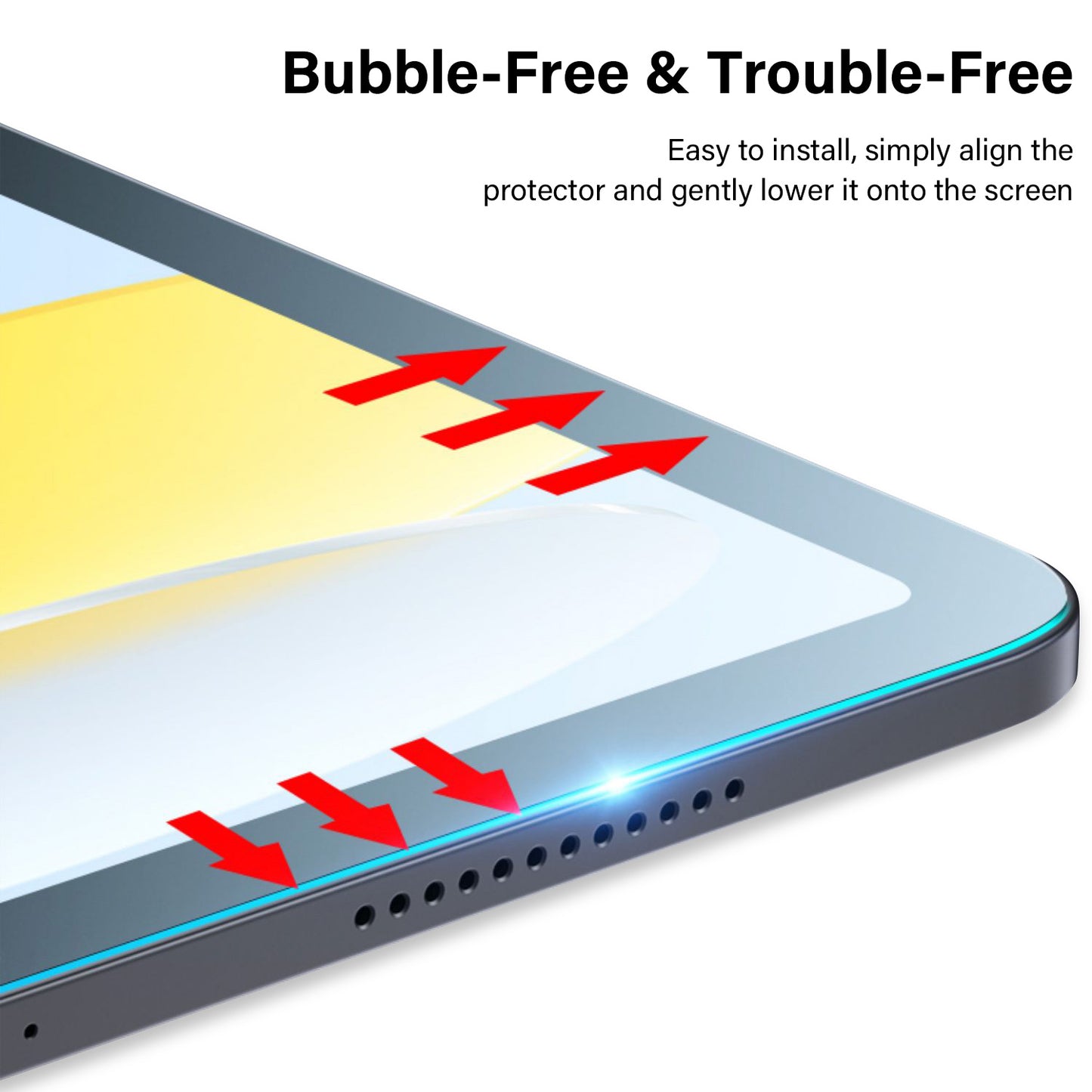 Tough On iPad 10th Gen 2022 10.9" Screen Protector Full Cover Tempered Glass