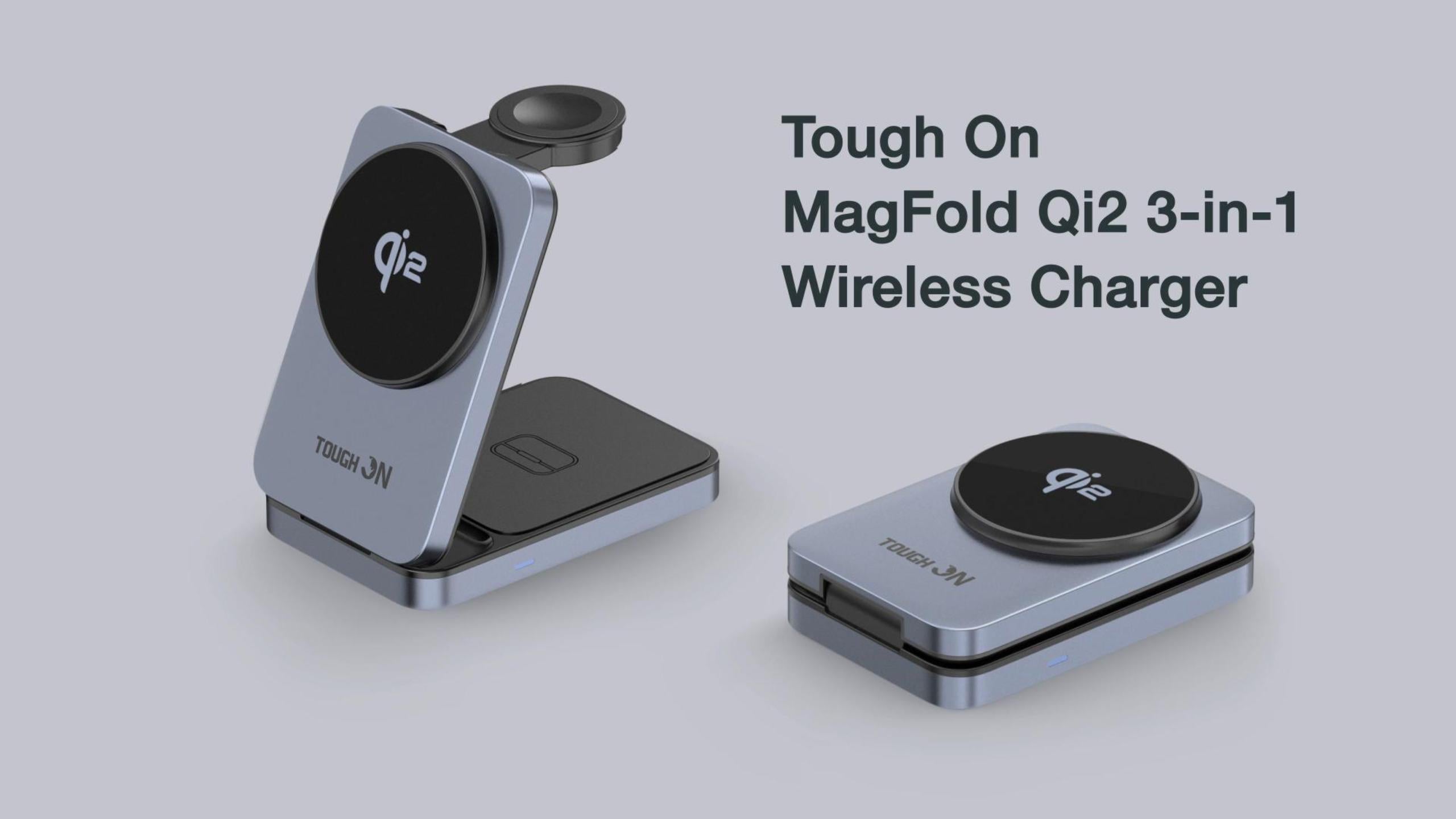 Load video: MagFold 3-in-1 wireless charger