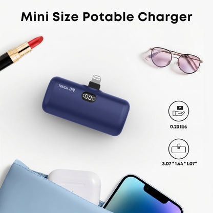 Tough On Mini Portable Charger 5000mAh Power Bank PD Fast Charging for iPhone
