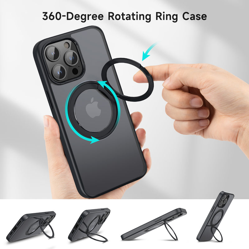 Tough On iPhone 15 Pro Max Case 360° Rotate Stand With MagSafe