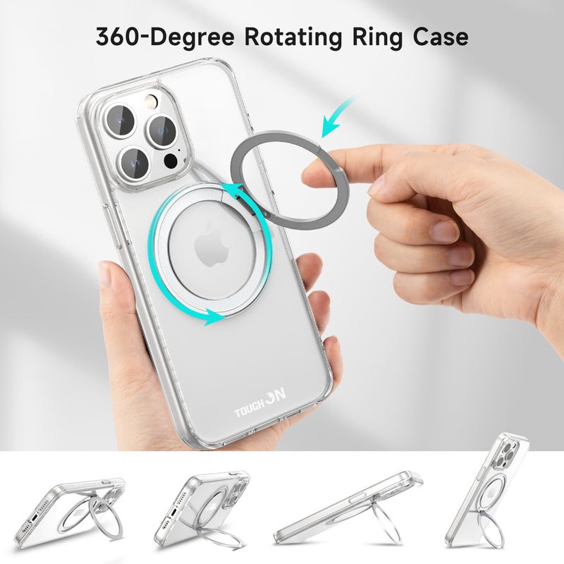 Tough On iPhone 15 Pro Case 360° Rotate Stand With MagSafe