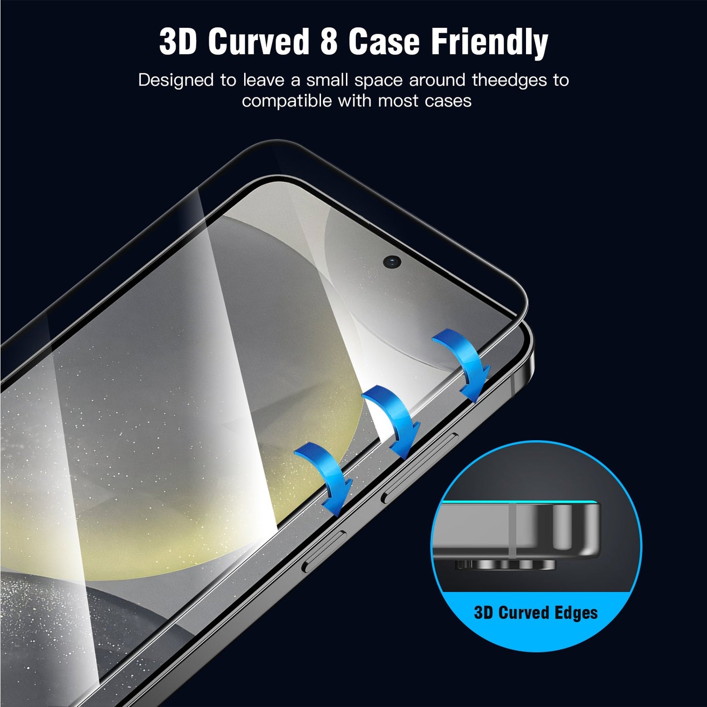 Tough On Samsung Galaxy S25 Screen Tempered Glass Protector