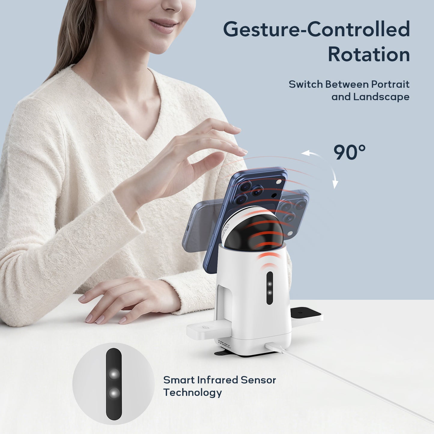 MagMax 3-in-1 Qi2 15W Wireless Charging Station for Apple and Samsung Devices