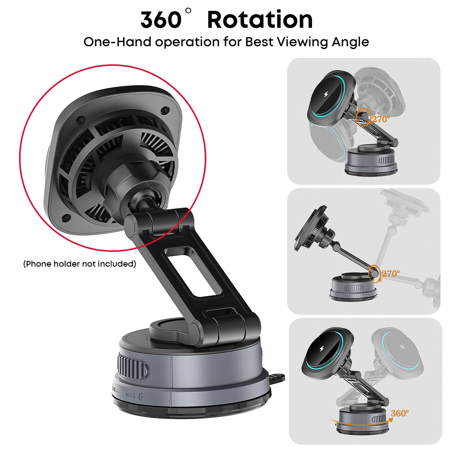 Tough On Universal Car Mount Base with Ball Joint