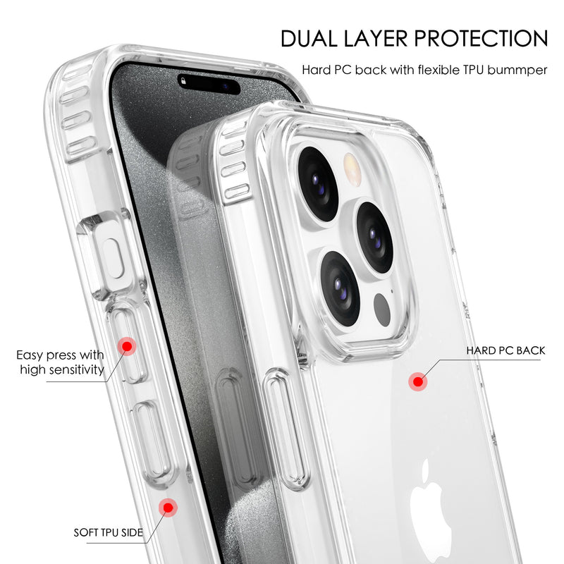 Tough On iPhone 15 Pro Max Case Clear Air