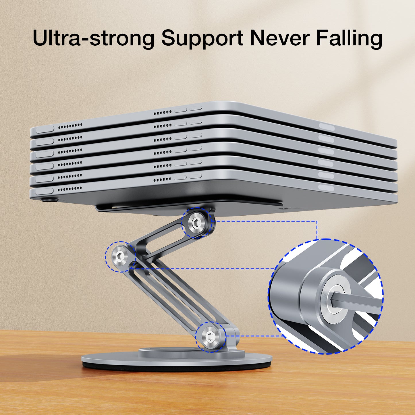 Phone Holder Stand 360 Rotating Foldable Desktop Stand
