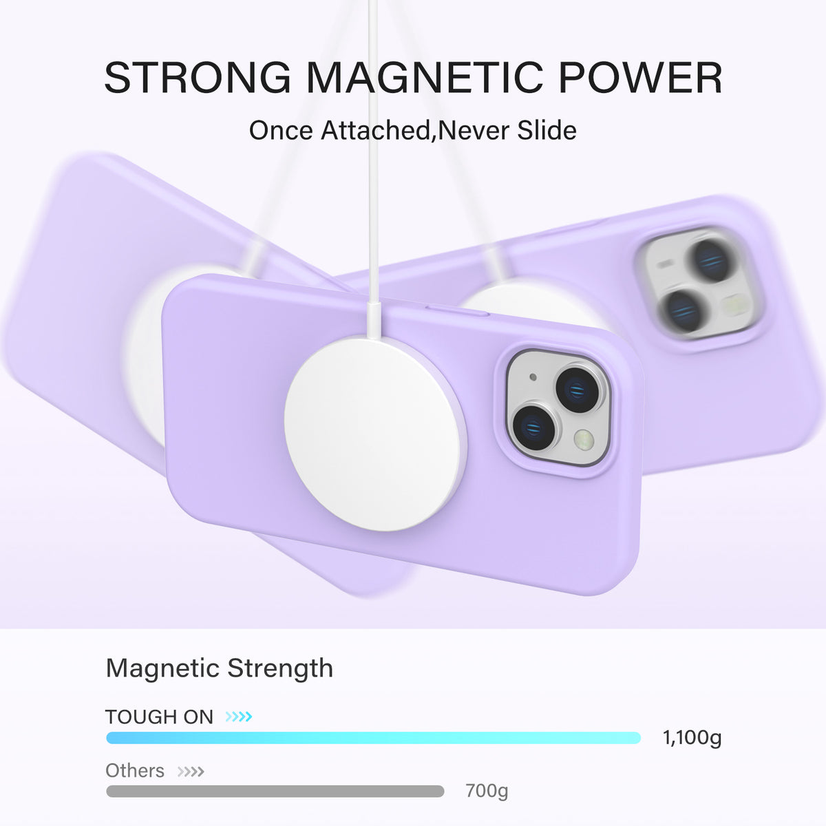 Tough On iPhone 16e / iPhone 15 Strong Liquid Silicone Case with Magsafe