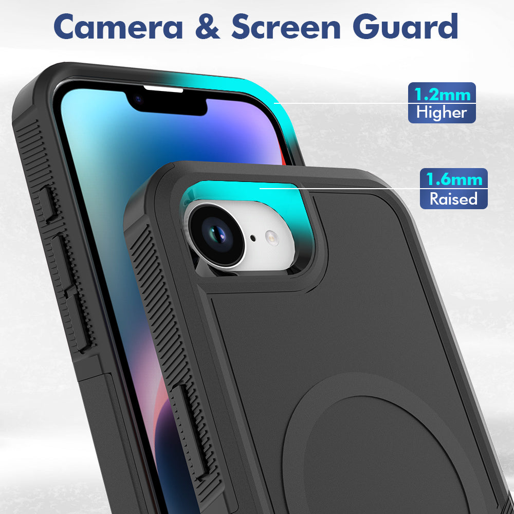 Tough On iPhone 17e / 16e Case with MagSafe Armor Black