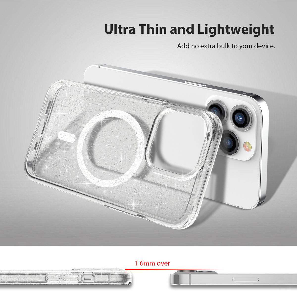Tough On iPhone 15 Pro Clear Case with MagSafe