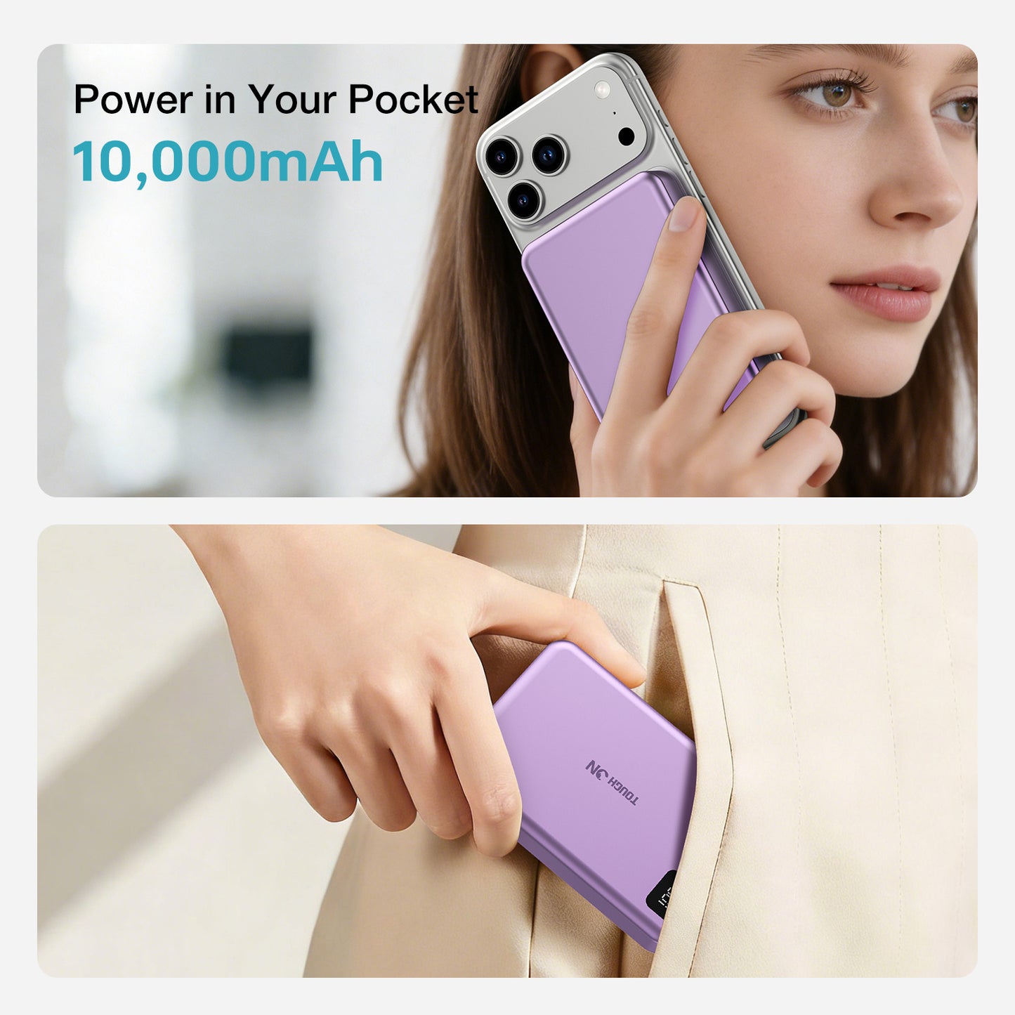 Tough On 10000mAh Magnetic Power Bank
