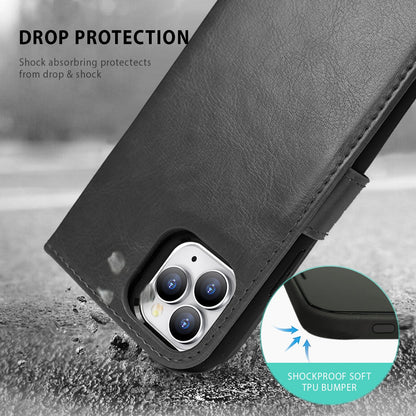 Tough On iPhone 16 Pro Case Magnetic Detachable Leather