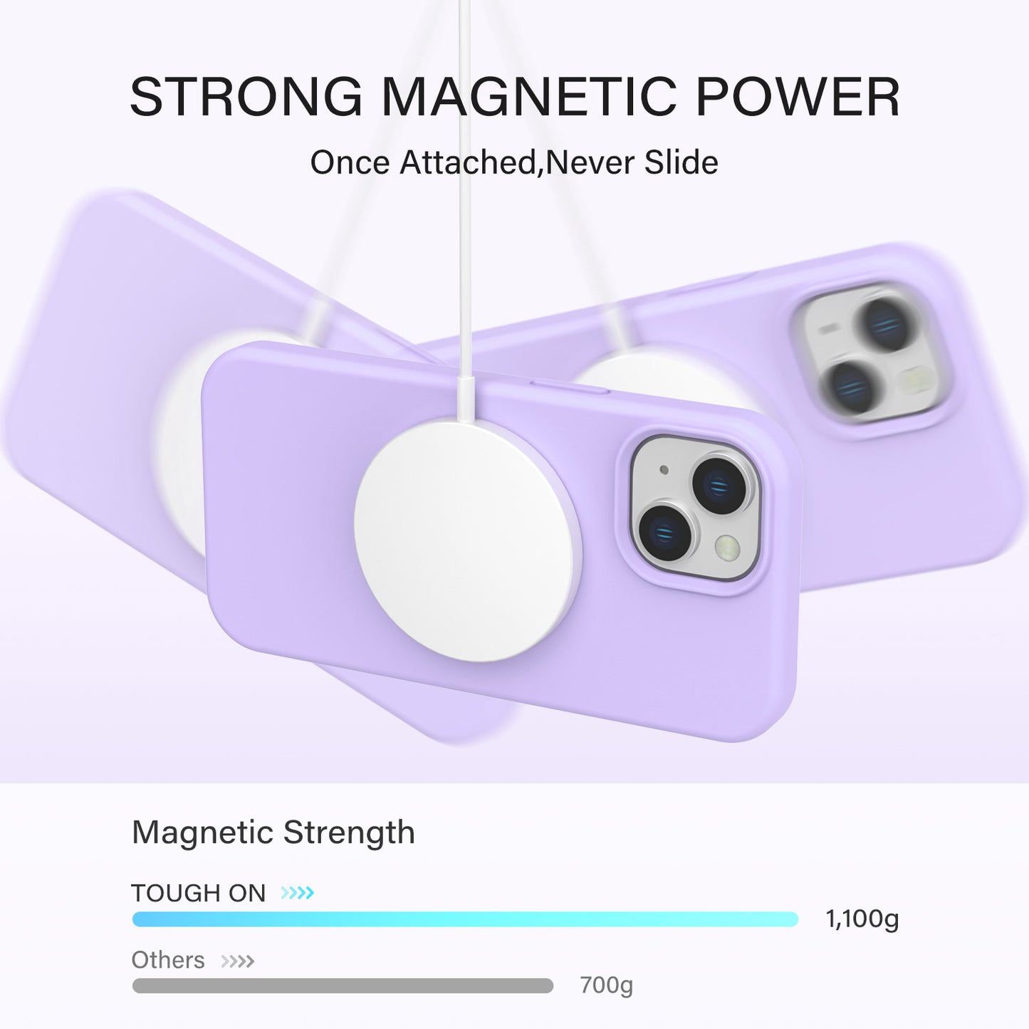 Tough On iPhone 15 Plus Strong Liquid Silicone Case with Magsafe