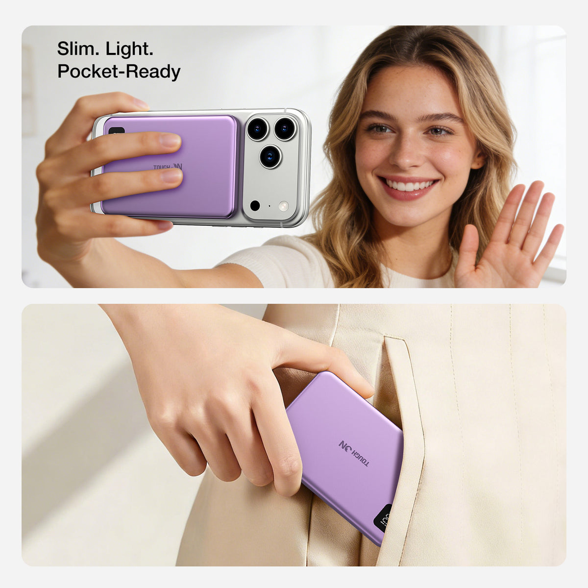Tough On 5000mAh Ultra Slim Magnetic Power Bank