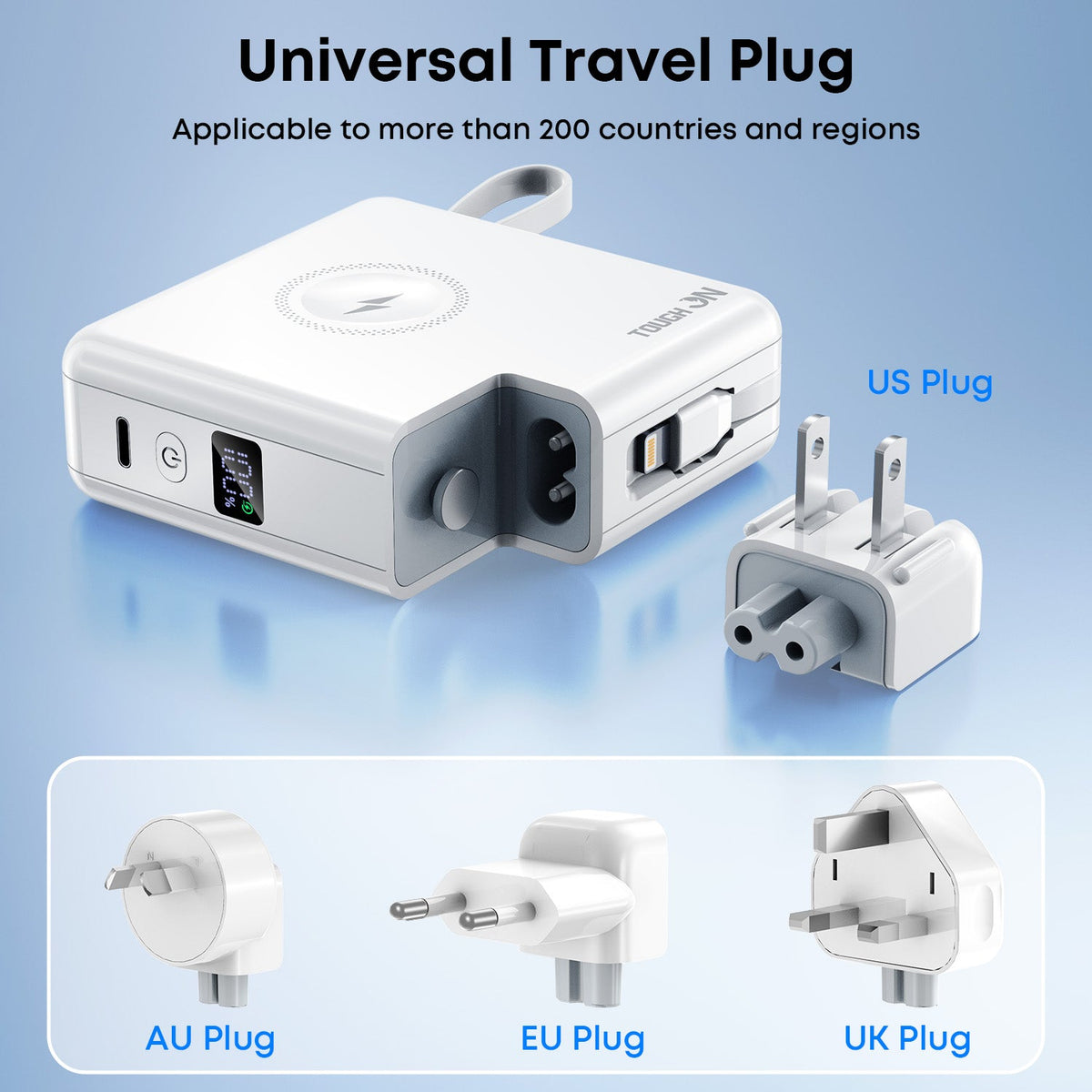 Tough On MagGo 5-in-1 Universal Travel Power Bank 10000mAh