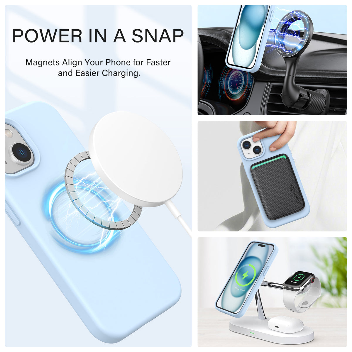 Tough On iPhone 16e / iPhone 15 Strong Liquid Silicone Case with Magsafe