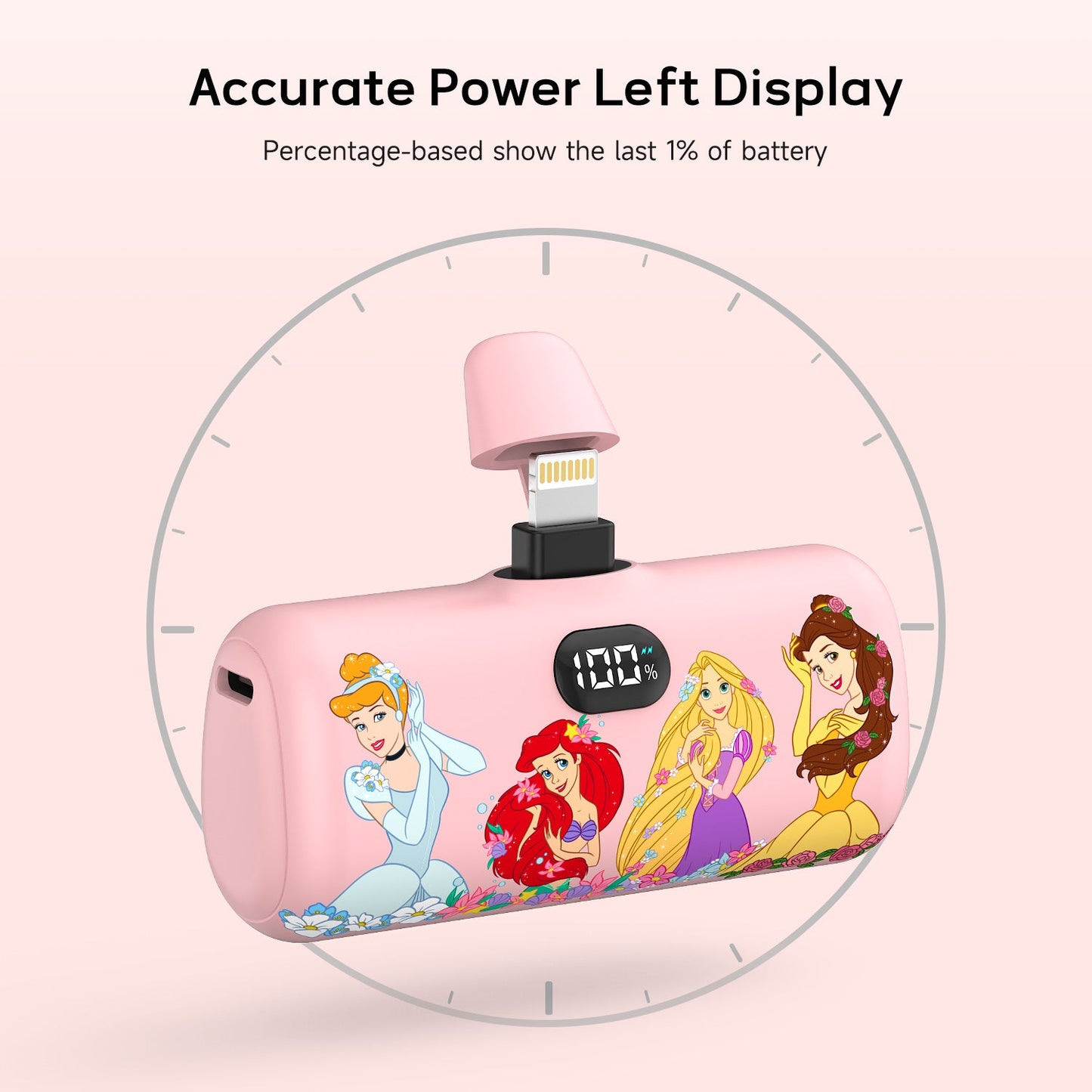 Disney Compact 5000mAh Power Bank with Lightning Connector