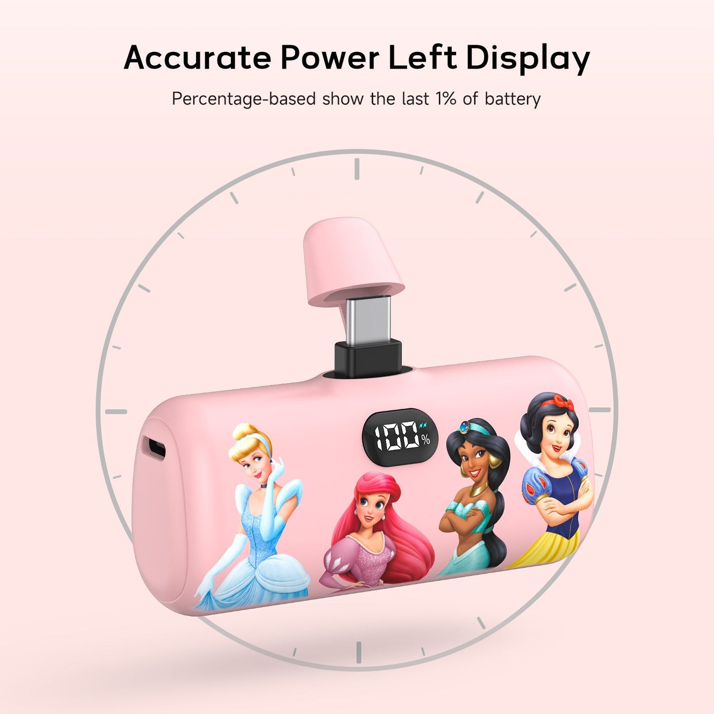 Disney Compact 5000mAh Power Bank with USB-C Connector