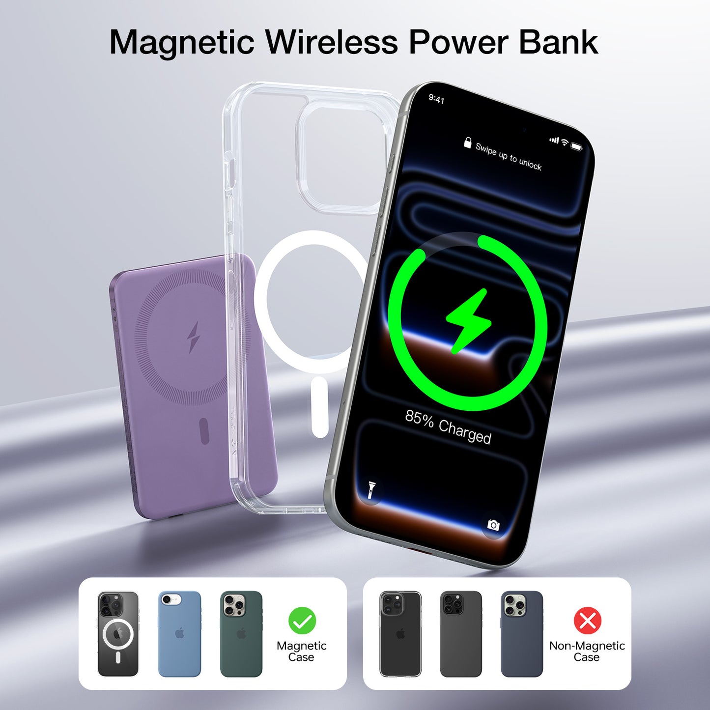 Tough On 5000mAh Ultra Slim Magnetic Power Bank