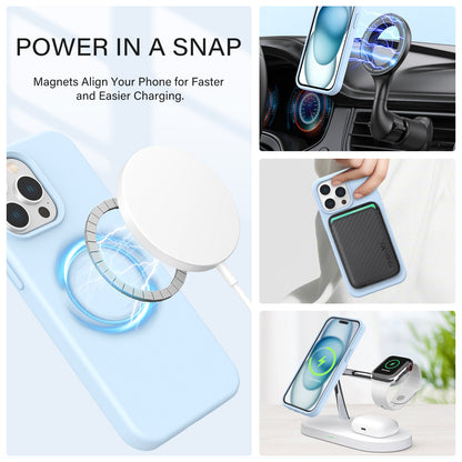 Tough On iPhone 15 Pro Strong Liquid Silicone Case with Magsafe