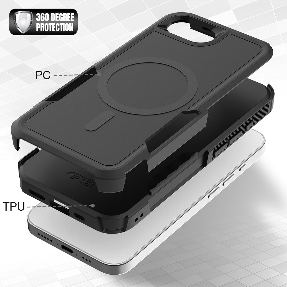 Tough On iPhone 17e / 16e Case with MagSafe Armor Black