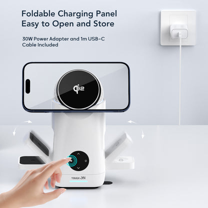 MagMax 3-in-1 Qi2 15W Wireless Charging Station for Apple and Samsung Devices