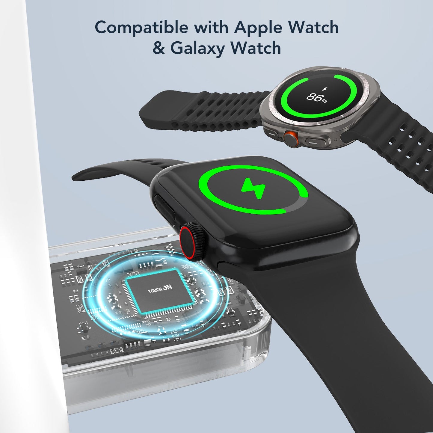 2 Pack Tough On MagMax Qi2 3-in-1 Wireless Charger