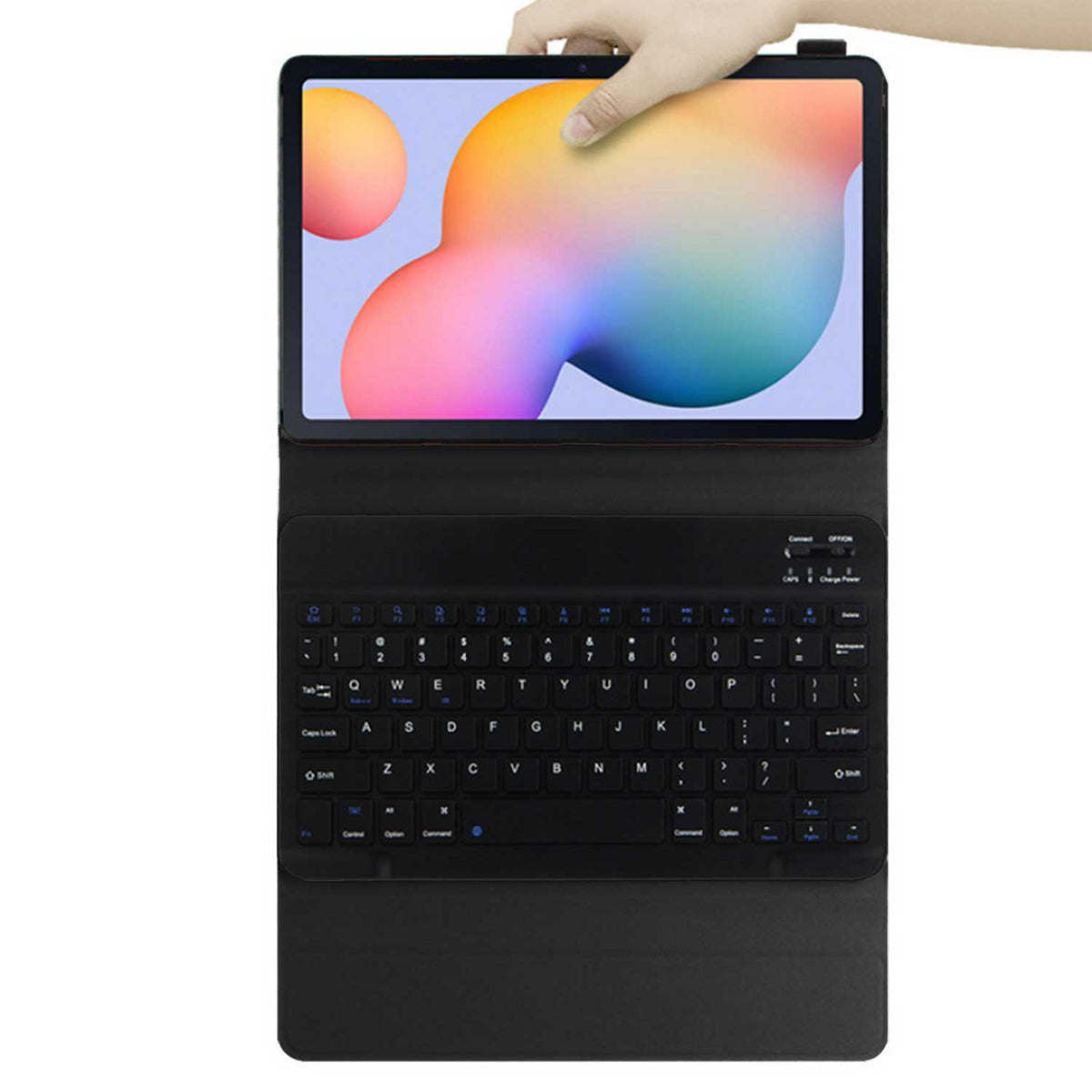 Samsung Galaxy Tab S9 Ultra Bluetooth Keyboard Cover Leather Case Black