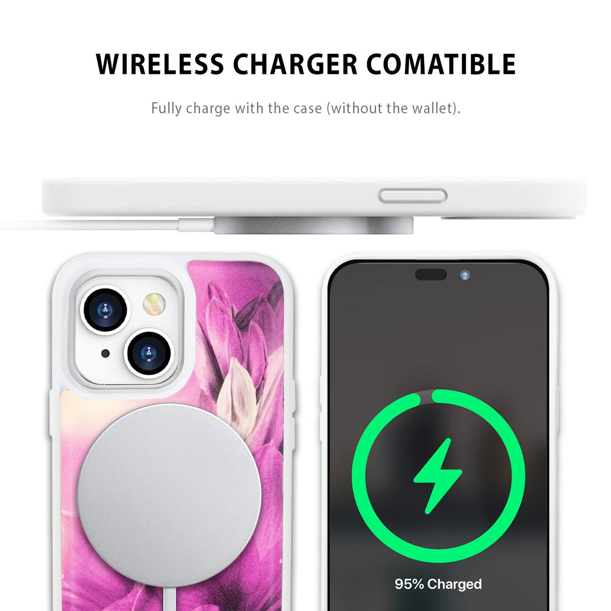 Tough On iPhone 16e / iPhone 15 Case Magnetic Detachable Leather
