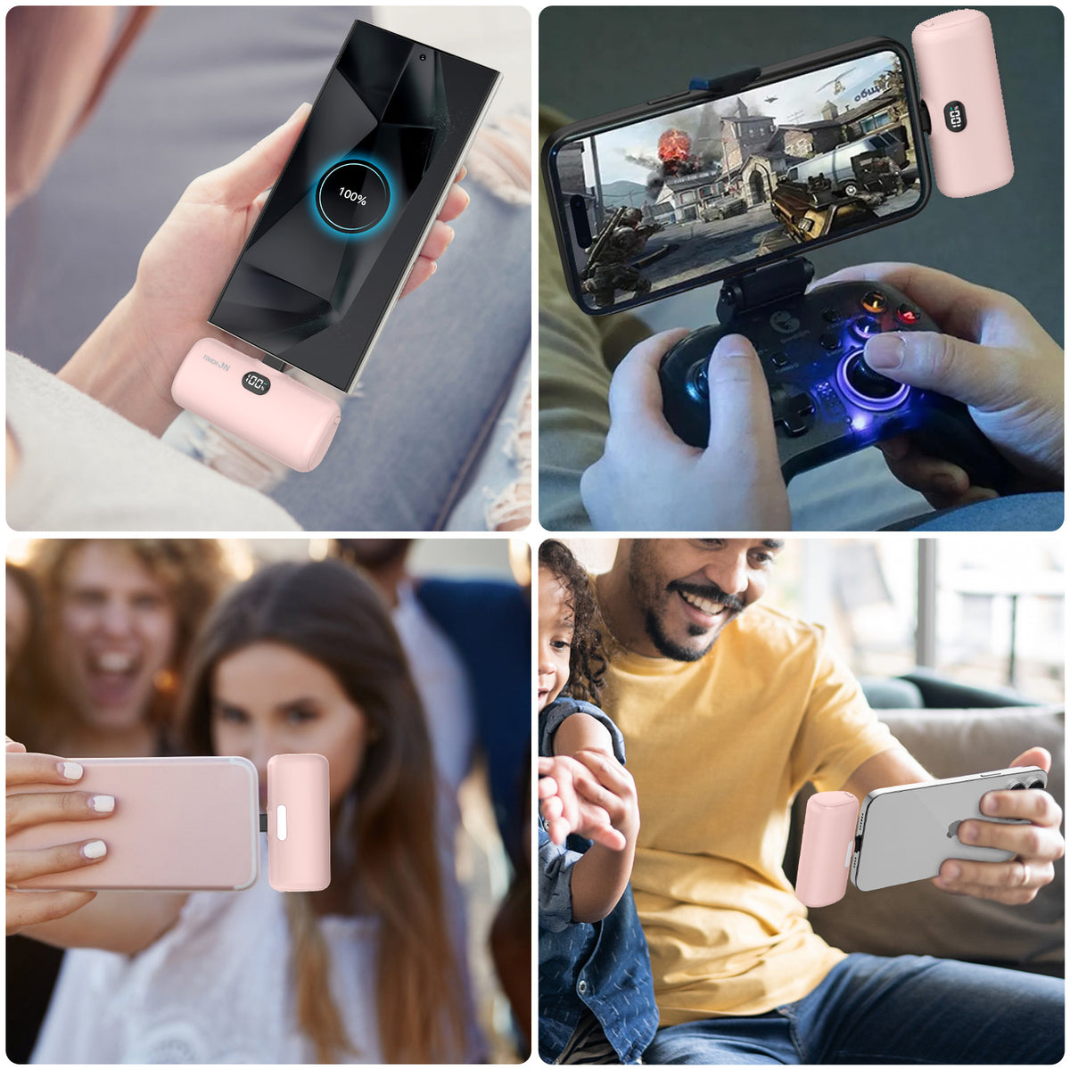 Tough On Mini Portable Charger 5000mAh Power Bank with USB-C