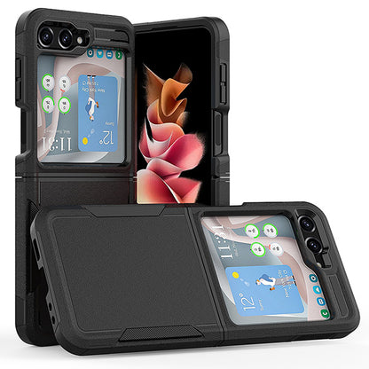 Tough On Samsung Galaxy Z Flip5 5G Case Tough Armor Black