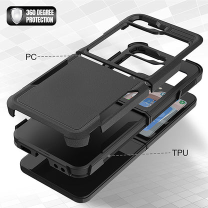 Tough On Samsung Galaxy Z Flip5 5G Case Tough Armor Black