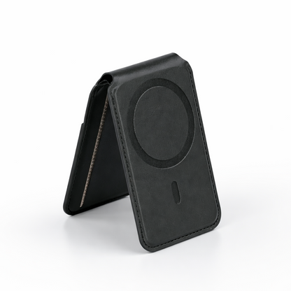 Magnetic Wallet Card Holder With FlexStand
