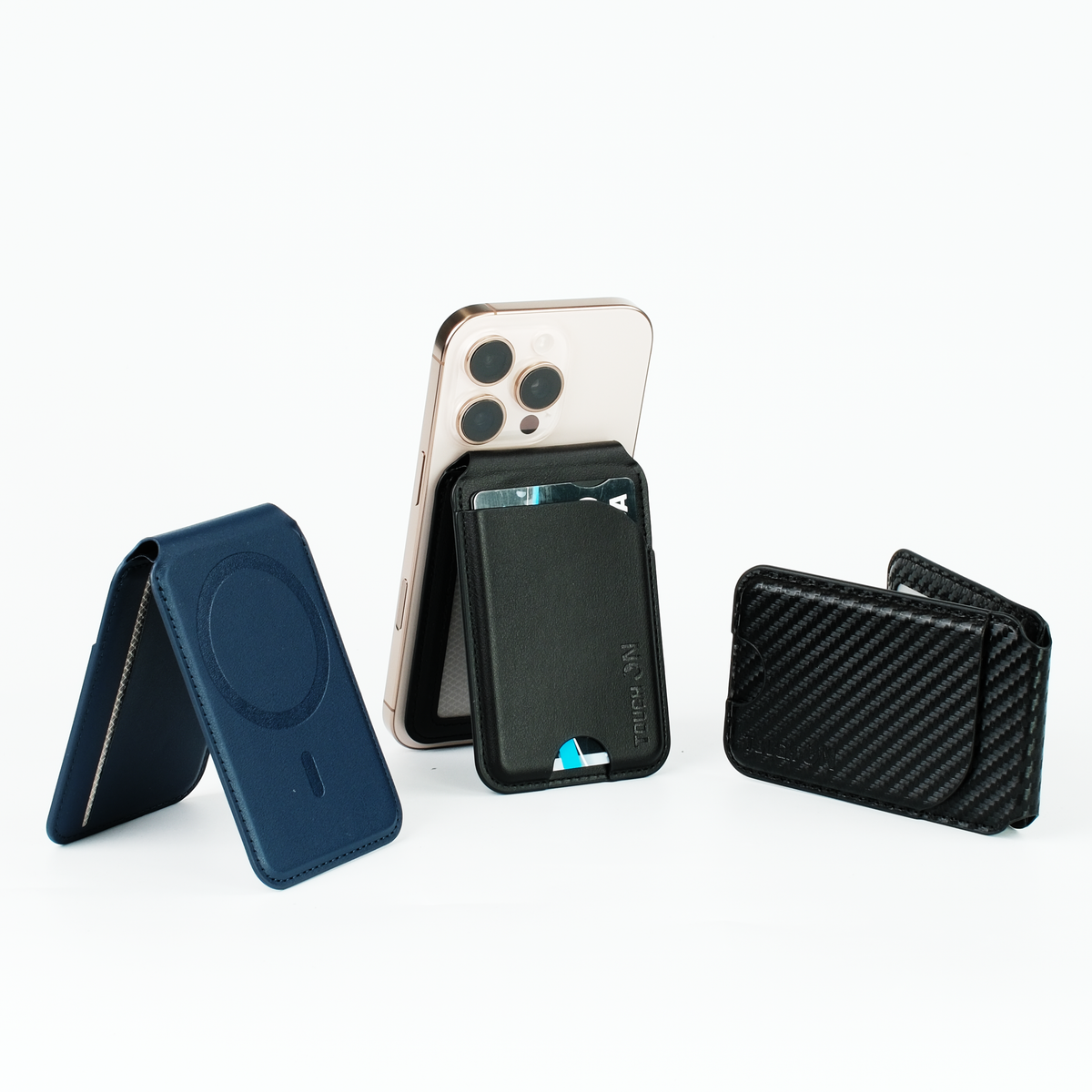 Magnetic Wallet Card Holder With FlexStand