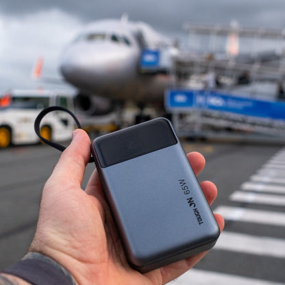 2 Pack Tough On 65W 20000mAh Power Bank Built-in USB-C Cable