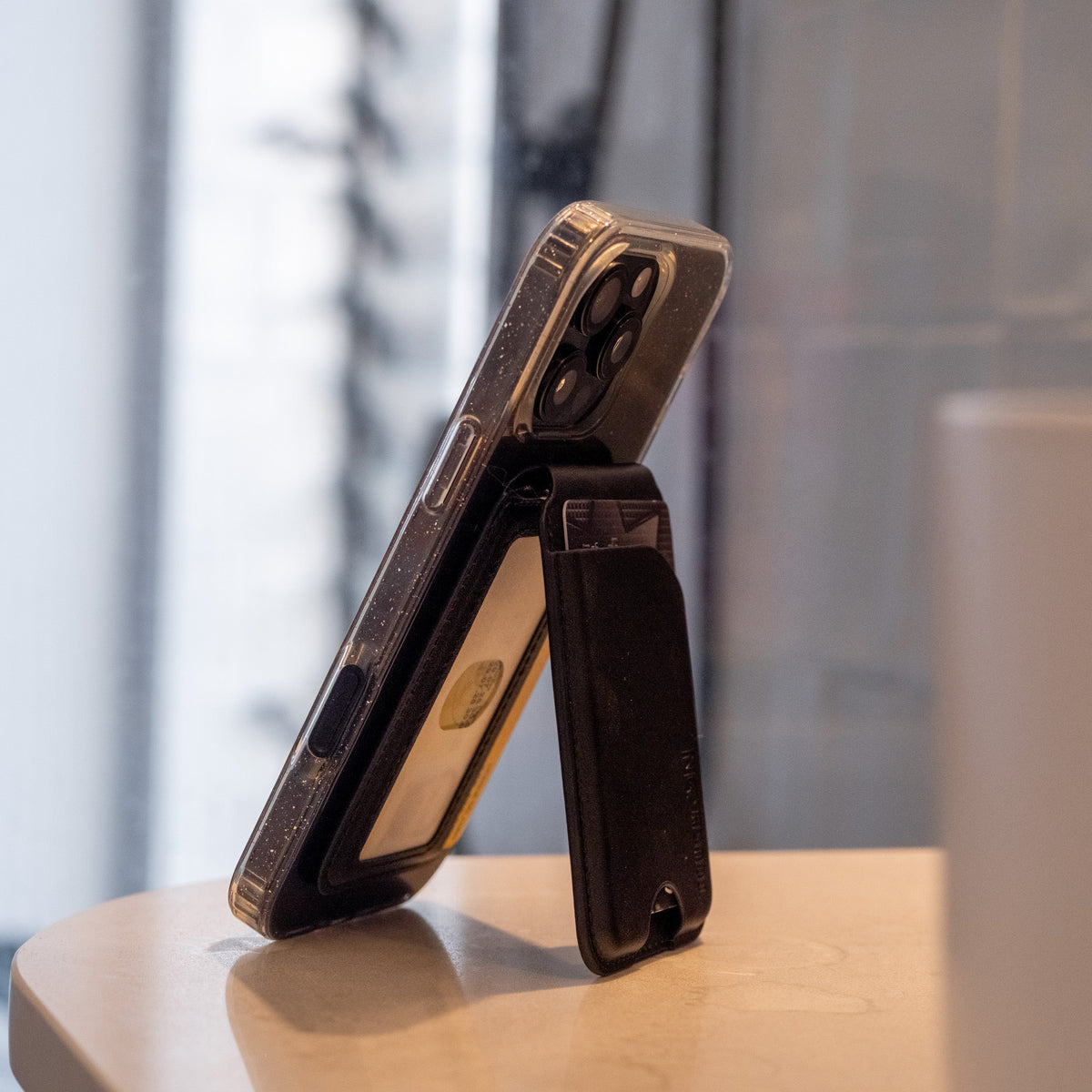 Magnetic Wallet Card Holder With FlexStand